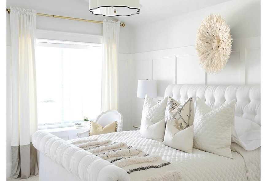 Белая спальня: идеи для спальни в белом цвете