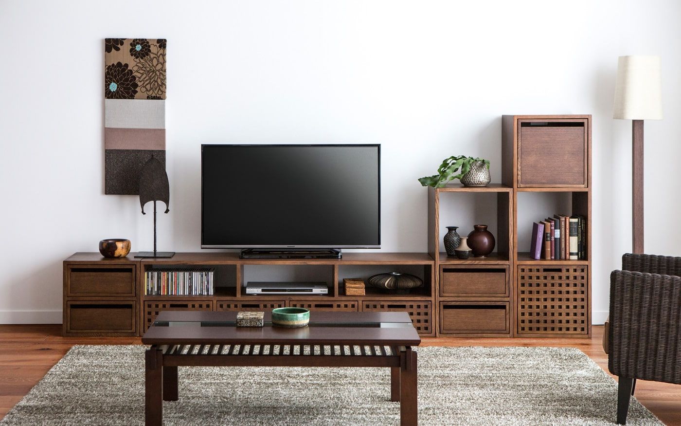 8 стилей в интерьере телевизионная зона в коричневых тонах