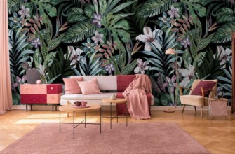 Обои с цветочным рисунком