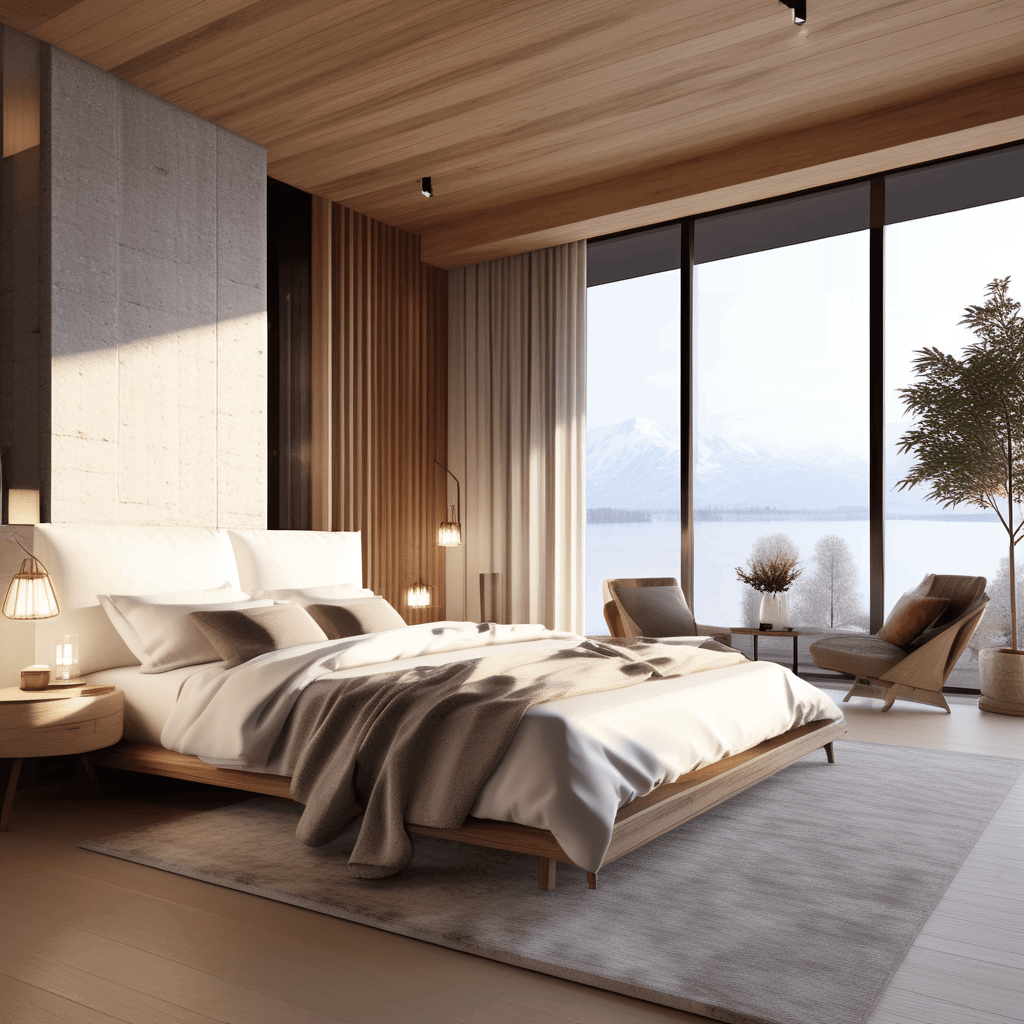 modern interior wool rugs soft bedspreads knitted pillows adding coziness comfort scandinavian 4
