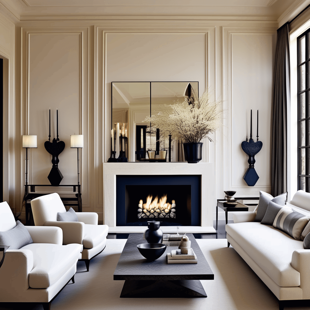 using symmetry or asymmetry is another way to create accents in an interior symmetrical composition (3)