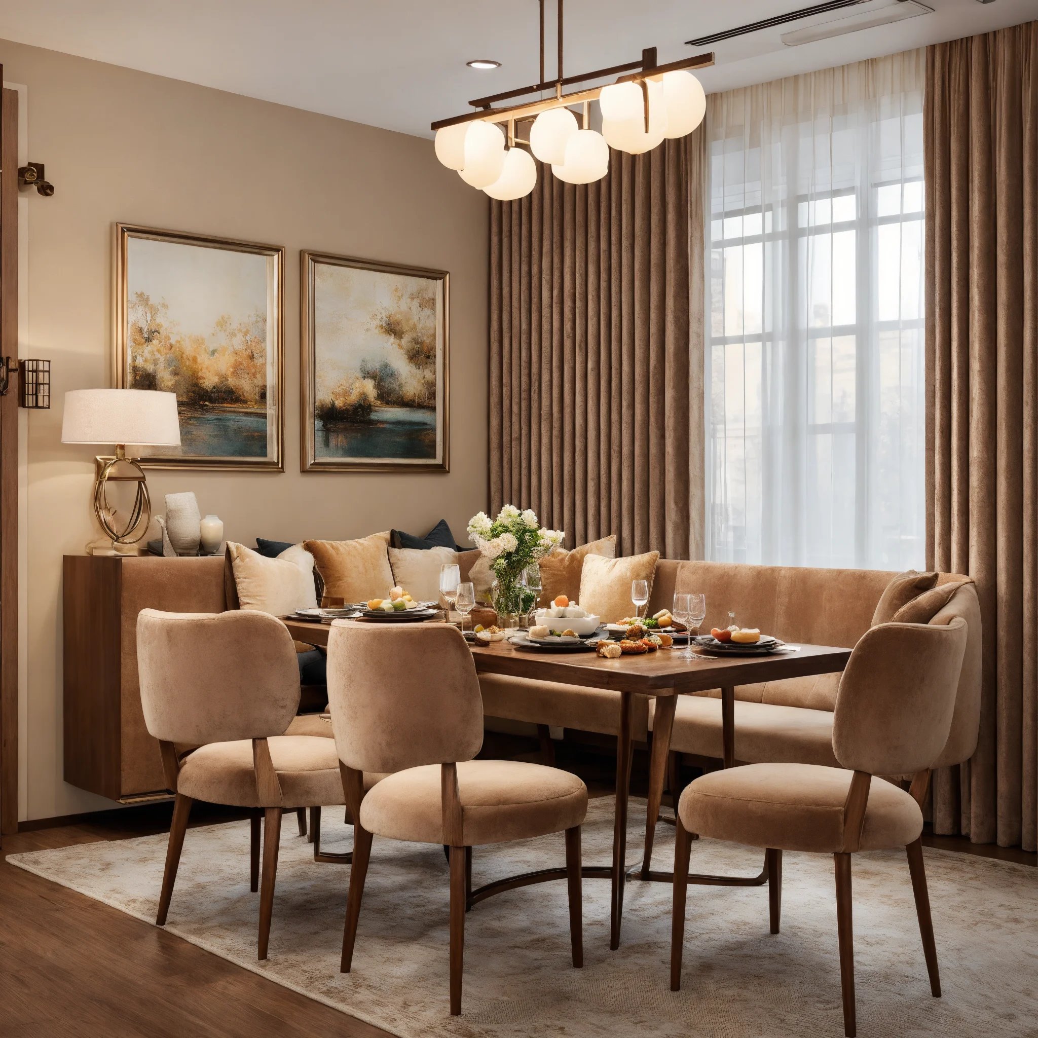 create a cozy and pleasant dining area where you c