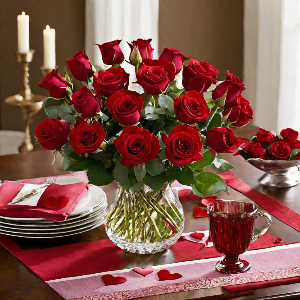 the traditional approach to interior decorating for valentines day is based on romantic and classic (7)