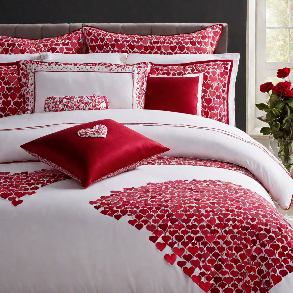valentines day choose cushions bedspreads or curtains with romantic patterns such as hearts or flo (1)
