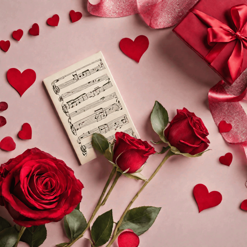 valentines day create a playlist with romantic songs or melodies to play in the background during y
