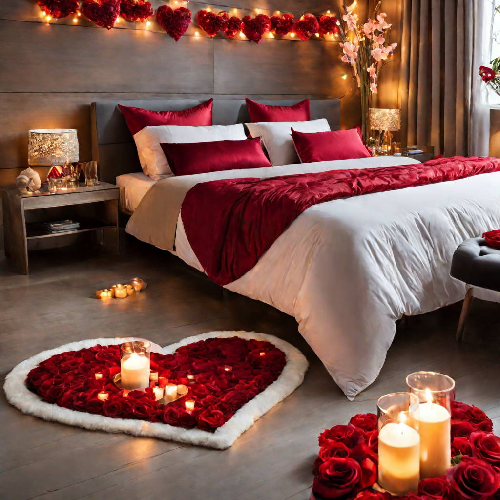 valentines day decorate your bedroom with romantic elements such as soft pillows delicate bedsprea (1)