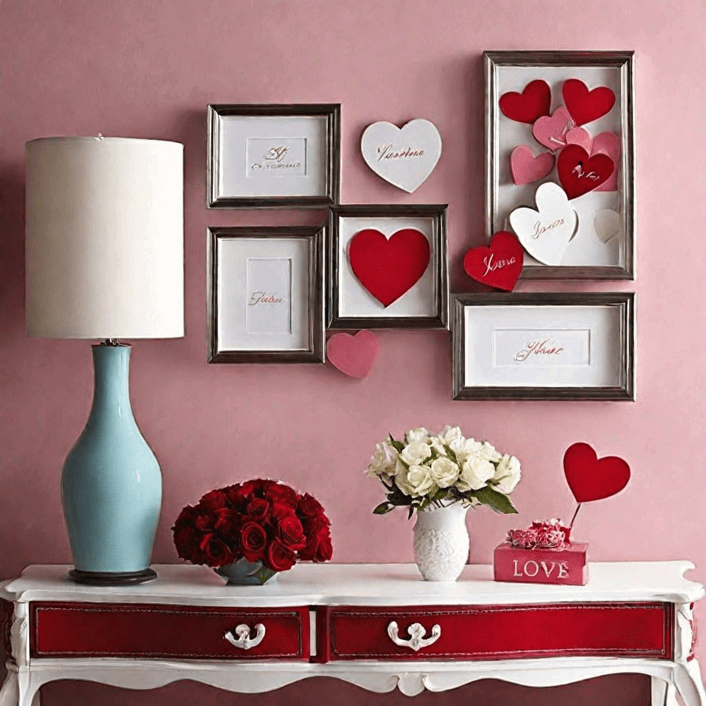 valentines day use frames or decorative boards to place love messages or love quotes on the walls o (2)