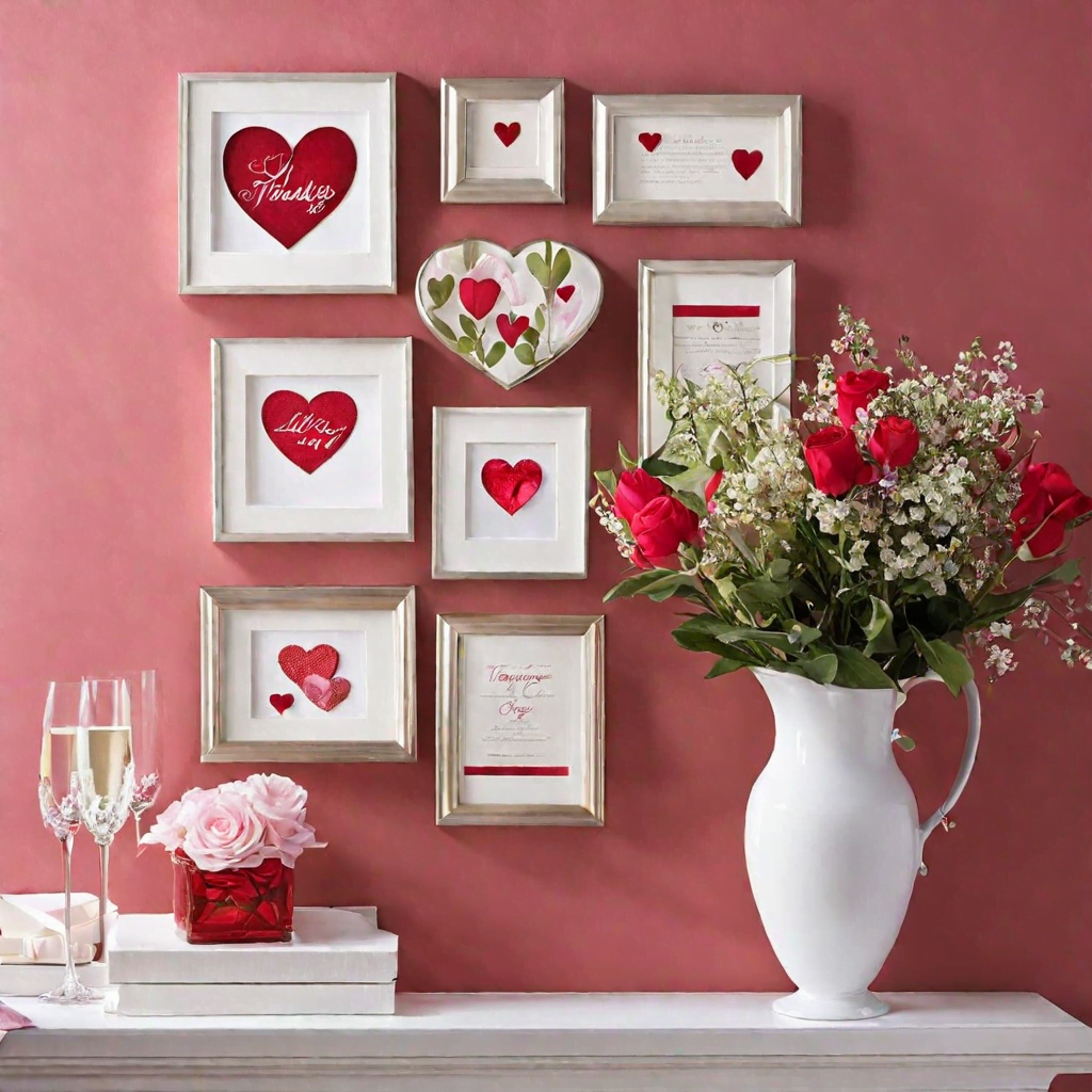 valentines day use frames or decorative boards to place love messages or love quotes on the walls o (5)